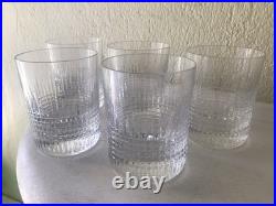 5 Verres À Whisky En Cristal De Baccarat Modèle Nancy