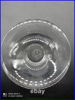5 Verres à cognac en Cristal de BACCARAT modèle CHEVERNY, signé, H 10 cm