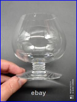 5 Verres à cognac en Cristal de BACCARAT modèle CHEVERNY, signé, H 10 cm