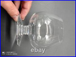 5 Verres à cognac en Cristal de BACCARAT modèle CHEVERNY, signé, H 10 cm