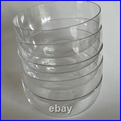 5 coupelles rince doigts en cristal de Baccarat (prix des 5)