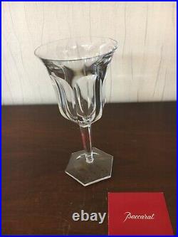 5 verres à eau GM Malmaison en cristal de Baccarat h 20.5 cm(prix à la pièce)