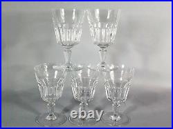 5 verres à eau cristal de Baccarat parfait état C229 5 verres à eau cristal de Baccarat parfait état C229