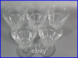 5 verres à eau cristal de Baccarat parfait état C229 5 verres à eau cristal de Baccarat parfait état C229
