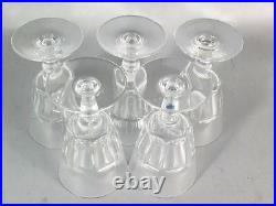 5 verres à eau cristal de Baccarat parfait état C229 5 verres à eau cristal de Baccarat parfait état C229