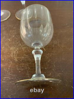 5 verres à eau doré en cristal Baccarat (prix du lot)