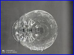 5 verres à eau en Cristal de BACCARAT modèle MONTAIGNE OPTIC, H 16 cm