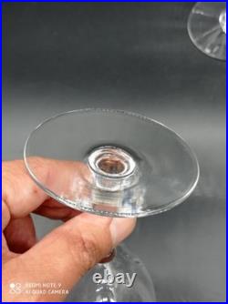 5 verres à eau en Cristal de BACCARAT modèle MONTAIGNE OPTIC, H 16 cm