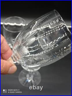 5 verres à eau en Cristal de BACCARAT modèle MONTAIGNE OPTIC, H 16 cm