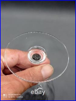 5 verres à eau en Cristal de BACCARAT modèle MONTAIGNE OPTIC, H 16 cm