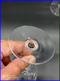 5 verres à eau en Cristal de BACCARAT modèle MONTAIGNE OPTIC, H 16 cm