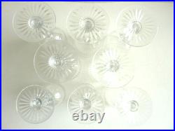 5 verres à eau et 3 verres à vin en cristal de Baccarat Dombasle (Nancy luxe)