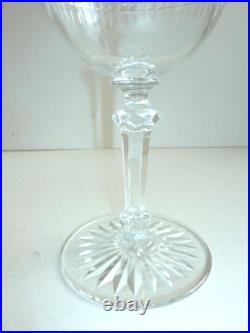 5 verres à eau et 3 verres à vin en cristal de Baccarat Dombasle (Nancy luxe)