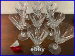 5 verres a eau modèle Tourville en cristal de Baccarat (prix à la pièce)