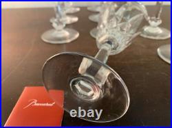 5 verres a eau modèle Tourville en cristal de Baccarat (prix à la pièce)