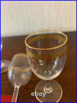 5 verres à porto liseret or de Baccarat (prix à la pièce)