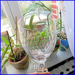 5 verres a vin ou eau en cristal de baccarat modèle écaille H 15 non signé