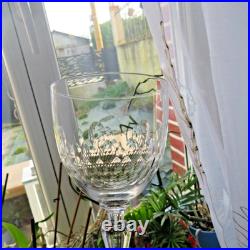 5 verres a vin ou eau en cristal de baccarat modèle écaille H 15 non signé