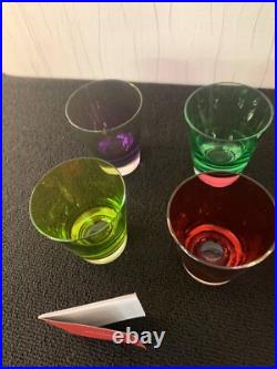 5 verres modèle Mosaïque en cristal de Baccarat (prix à la pièce) modèle1