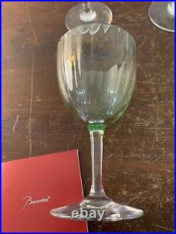 5 verres vin blanc modèle aquarelle vert clair cristal Baccarat (prix la pièce) 5 verres vin blanc modèle aquarelle vert clair cristal Baccarat (prix la pièce)
