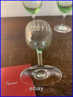 5 verres vin blanc modèle aquarelle vert clair cristal Baccarat (prix la pièce) 5 verres vin blanc modèle aquarelle vert clair cristal Baccarat (prix la pièce)