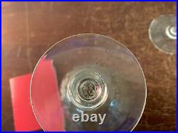 5 verres vin blanc modèle aquarelle vert clair cristal Baccarat (prix la pièce) 5 verres vin blanc modèle aquarelle vert clair cristal Baccarat (prix la pièce)