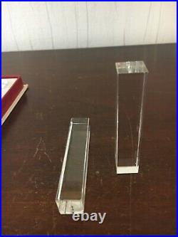 60 portes couteaux cristal de Baccarat (prix des 12 pièces)