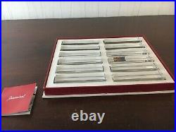 60 portes couteaux cristal de Baccarat (prix des 12 pièces)