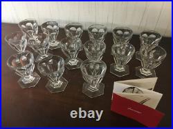 65 verres à vin blanc modèle Bourbon cristal de Baccarat h 8cm prix à la pièce