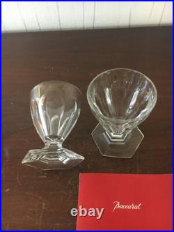 65 verres à vin blanc modèle Bourbon cristal de Baccarat h 8cm prix à la pièce