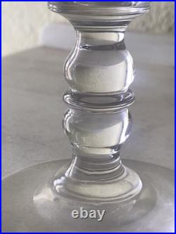 6 Anciens Verres À Eau En Cristal Cotes Plates Gondoles Baccarat