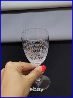 6 Anciens Verres A Vin / Porto En Cristal De Baccarat Gravé 6 Anciens Verres A Vin / Porto En Cristal De Baccarat Gravé