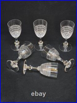 6 Anciens Verres A Vin / Porto En Cristal De Baccarat Gravé 6 Anciens Verres A Vin / Porto En Cristal De Baccarat Gravé