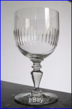 6 Beaux verres à Eau en cristal taillé de Baccarat Renaissance 14,5 cm