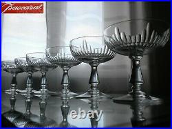 6 Coupes A Champagne Cristal Baccarat Modele Jeux D'orgues Catalogue 1916