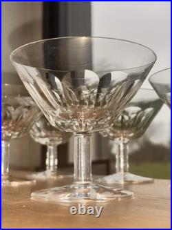 6 Coupes A Champagne En Cristal De Saint Louis A Facettes Dlg Harcourt Baccarat