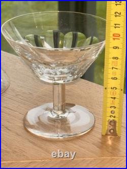 6 Coupes A Champagne En Cristal De Saint Louis A Facettes Dlg Harcourt Baccarat