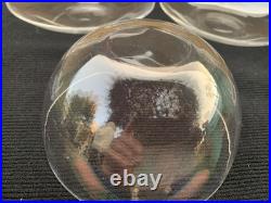 6 Coupes Rinces Doigts avec leurs Assiettes en Cristal BACCARAT ou Saint LOUIS