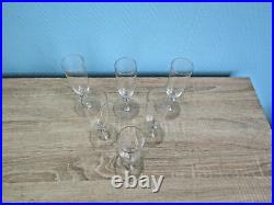 6 Flûtes à champagne en cristal de baccarat signé du modèle Normandie lot2