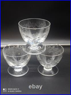 6 Petits verres à goutte, digestif, liqueur en cristal de BACCARAT modèle Sévigné
