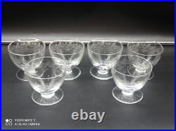 6 Petits verres à goutte, digestif, liqueur en cristal de BACCARAT modèle Sévigné