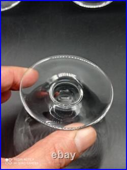6 Petits verres à goutte, digestif, liqueur en cristal de BACCARAT modèle Sévigné