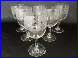 6 VERRES À EAU EN CRISTAL DE BACCARAT Modèle ATHÉNIENNE