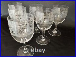 6 VERRES À EAU EN CRISTAL DE BACCARAT Modèle ATHÉNIENNE