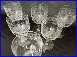 6 VERRES À EAU EN CRISTAL DE BACCARAT Modèle ATHÉNIENNE