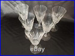 6 VERRES À EAU EN CRISTAL DE BACCARAT modèle CARCASSONNE