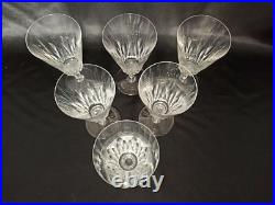 6 VERRES À EAU EN CRISTAL DE BACCARAT modèle CARCASSONNE