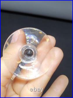 6 Verres A Porto En Cristal De Baccarat Gravé Gravure Grecque 1900