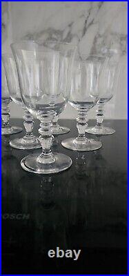 6 Verres A Vin 14,5 Cm En Cristal De Baccarat modèle Vence très bon état Signé