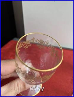6 Verres A Vin Blanc En Cristal Baccarat Grave Modèle Louis XV et SEVIGNE